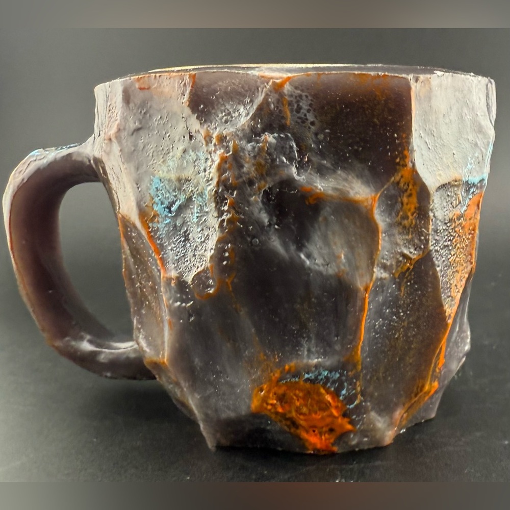 Resin Texture of Mineral Crystal Coffee Mug. 6oz